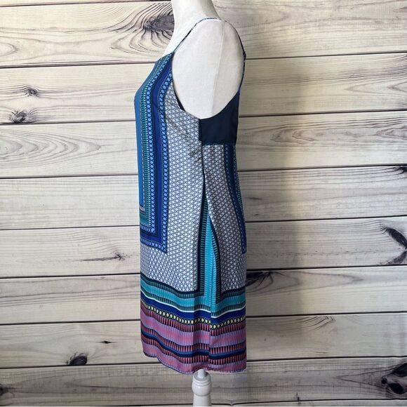 Missguided Silky Multicolor Scarf Patterned Backless Cami Dress - Picture 2 of 9